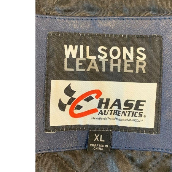 Vtg Dale Earnhardt Jr Wilsons Leather Jacket XL Large Chase Budweiser NASCAR - Picture 5 of 7